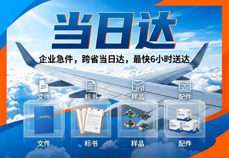 跨省当日达：航空快递当天到达的急件